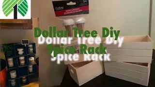 D.I.Y. Dollar Tree Spice Rack| Kitchen Organization| Kitchen/ Home Decor