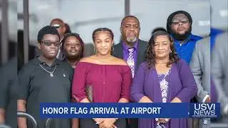 Honor Flag for Det. Delberth Phipps Jr. Arrives at Airport