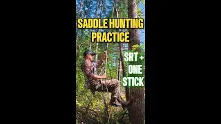 Ascending-Repelling-Saddle Shooting 35ft up!  #saddlehunting #archery #treeclimbing #bowhunting