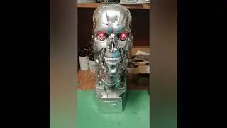 Terminator T-800 Eyes Head 3d print model scale 1:1 #t800 #terminator