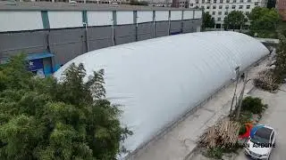 inflated air dome