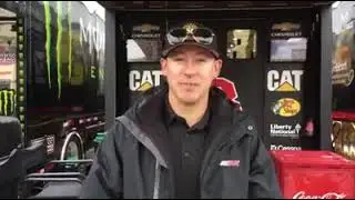 Pine Log Elementary School: Daniel Hemric, driver of the #8 car, giving a shoutout to PLES! 2019.