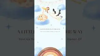 Baby Shower Invitation Video | Godh Bharai | Caricature #digitalinvites