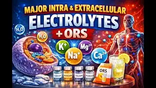 Major Intra & Extracellular Electrolytes + ORS Explained | B.Pharm | Pharma. Inorganic Chemistry