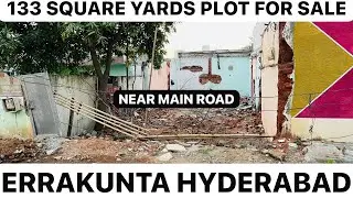 📲(9966701001) NEAR MAIN ROAD 133 SQUARE YARDS PLOT FOR SALE ERRAKUNTA HYDERABAD 