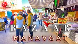 SIDE Manavgat 🇹🇷 MONDAYS BAZAAR  📍 TURKIYE Antalya 4K Walking Tour 2026