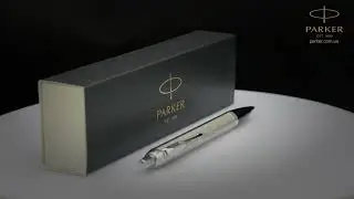 Ручка кулькова Parker IM UKRAINE Stainless Steel CT BP Тризуб біл. 26232 T001w