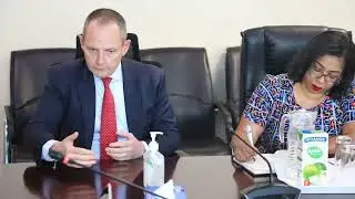 US Ambassador to Rwanda H.E Eric Kneedler paid a courtesy visit to Minister Nkulikiyinka
