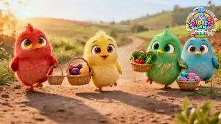 Rang Birange Chuze 🐥 | Cute Baby Chicks Rhyme in Hindi | Kids Cartoon Song #kidsrhymeshindi #rhymes