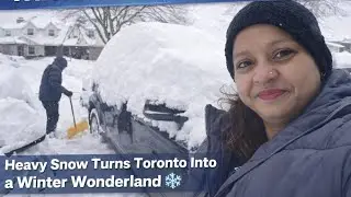   🌨️ Heavy Snow Turns Toronto Into a Winter Wonderland 😱