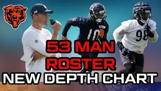 Chicago Bears Depth Chart & 53 Man Roster Projection || Training Camp UPDATE