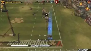 Blood Bowl 2 - Heroic Dwarf Runner blitz to win the game!