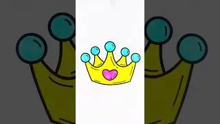 Crown 👑 #asmr #art #coloring #crown
