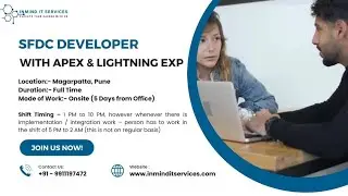 Opening for SFDC Developer #sfdc #salesforce #job #jobs #jobsearch #jobvacancy #naukri #punejobs
