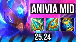 ANIVIA vs FIZZ (MID) | Good KDA: 8/1/19 | NA Master | 25.24
