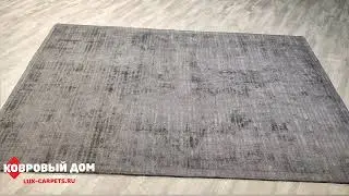 Ковер однотонный серый 1,60х2,30 м Handloom Carpet Viskose multi-style HT (19380)