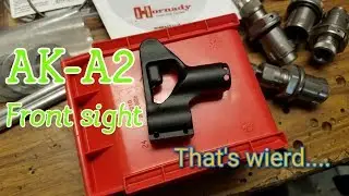 AKA2 front sight! putting an AR15 front sight on AK47