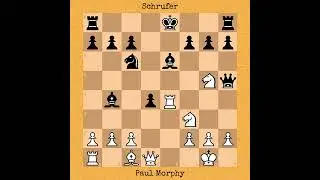 Paul Morphy's Brilliant Game | Smother Checkmate | Morphy vs Schrufer, 1859 #chess #chessgame