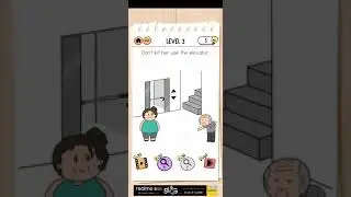 Don't let her use the elevator....#brain test 2