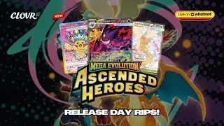 NEW MEGA EVOLUTIONS ASCENDED HEROES RELEASE DAY RIPS!!! CHECK OUT OUR  LIVE SHOP ON WHATNOT!