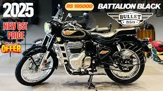 2025 🔥 Royal Enfield Bullet 350 Battalion Black New Price ✅ Full Detail Review ❤️ Price Dropped 