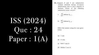 Que:24 || Paper:1(2024) || (set:A) || ISS Study