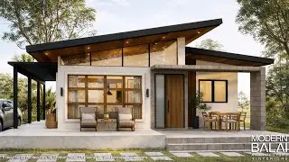 Simple House Design 3-Bedroom Small Farmhouse Idea | 10.5 x 12.5 Meters