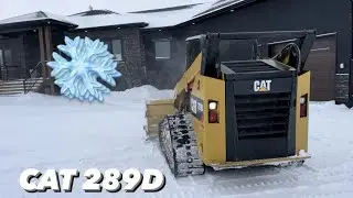 CAT 289D Clearing Canadian Snow