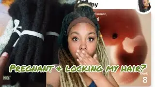 I AM PREGNANT + I&rsquo;M GETTING PERMANENT LOC EXTENSIONS 😍 | @MEEKFRO | PREGNANCY VLOG #1