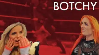 Botchy Match Becky Lynch VS Trish Stratus | Monday night raw