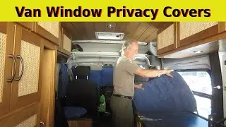 DIY Van Build Window Privacy Thermal Covers Reflectix for Promaster, Sprinter or Transit Vanlife