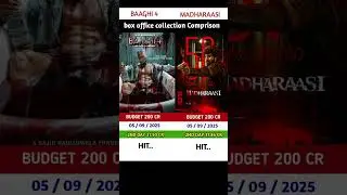 baaghi 4 vs madharaasi MOVIE BOX OFFICE COLLECTION COMPRION