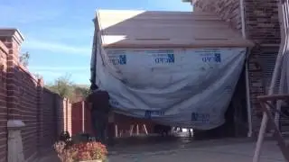 Patio Roof Cover One Day Build - Time Lapse