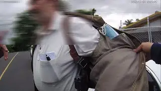 Veterano de guerra intenta darse a la fuga.