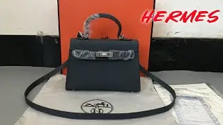 Hermes Epsom Mini Kelly Sellier 20 Deep Blue Review from Supkicks