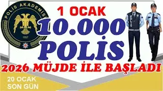 KPSS 60 65 puanla 10 bin polis memur personel alımı ocak 2026 33 d&ouml;nem