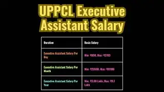 UPPCL Executive Assistant Salary | #uppcl | #shortsfeed | #shortsvideo