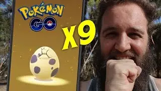 HATCHING 9 (FULL INVENTORY) GEN 2 RARE 10KM EGGS (POKEMON GO)