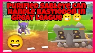 Purified Sableye Can Handle Bastiodon in Great League in Pokemon Go Battle League🔥🔥🔥🔥