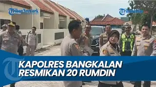 PJU TAK LAGI TIDUR KANTOR, Kapolres Bangkalan Resmikan 20 Rumdin