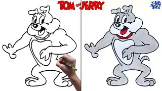 How to Draw Spike from Tom and Jerry || Easy Step by Step
