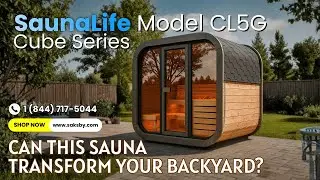 Сауна-куб SAUNALIFE CL5G | Роскошная сауна на 4 человека для оздоровления на открытом воздухе | З...