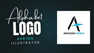 a alphabet logo design illustrator। Simple logo Design