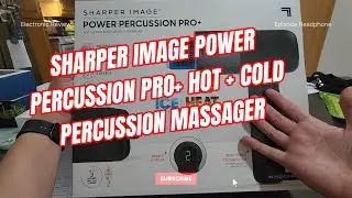 Sharper Image Power Percussion Pro+ Hot + Cold Percussion Massager Unboxing