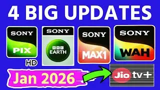 Jio TV 4 New  BIG Updates This Jan 2026🔥 | Sony & Zee Channels Direct Play | JioTv Plus