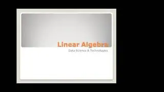 Linear Algebra April13,2021