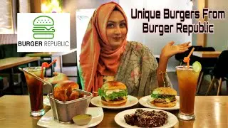 WHAT IS BRIOCHE BURGER BUN😮😮?|| UNIQUE BURGER EXPERIENCE AT BURGER REPUBLIC BANANI- PRIOTEE101