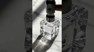 Crystal Clear Ice Cube ASMR | Ultra Clean Shatter & Perfect Macro Breaking Slice