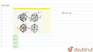 How many dots are there on the dice face opposite the face with three dots? | CLASS 14 | CUBES A...