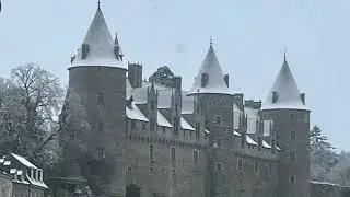 Neige sur Josselin, lundi 5 janvier 2026 🌨️